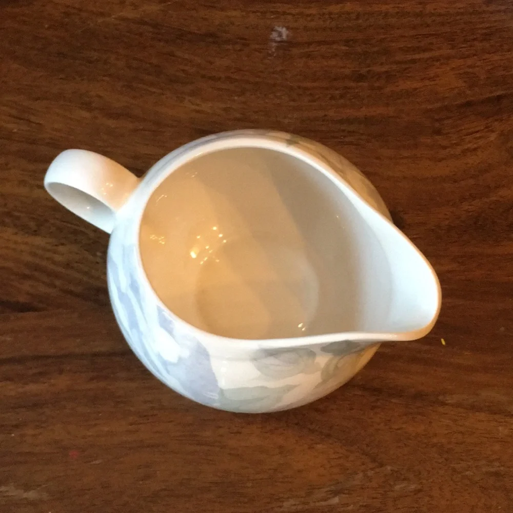 2 Crate & Barrel Creamer & Sugar Bowl Camden Gardens by Kathleen Wills England